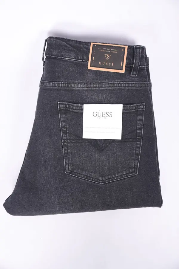Jean Guess Homme Coupe Normal Ref-GS73229 ( Gris Noir )