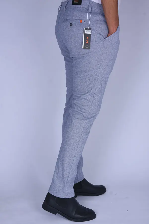 Pantalon BOSS  Slim FIT en coton, cachemire Light stretch Ref-BCX6001 ( Bleu ciel )