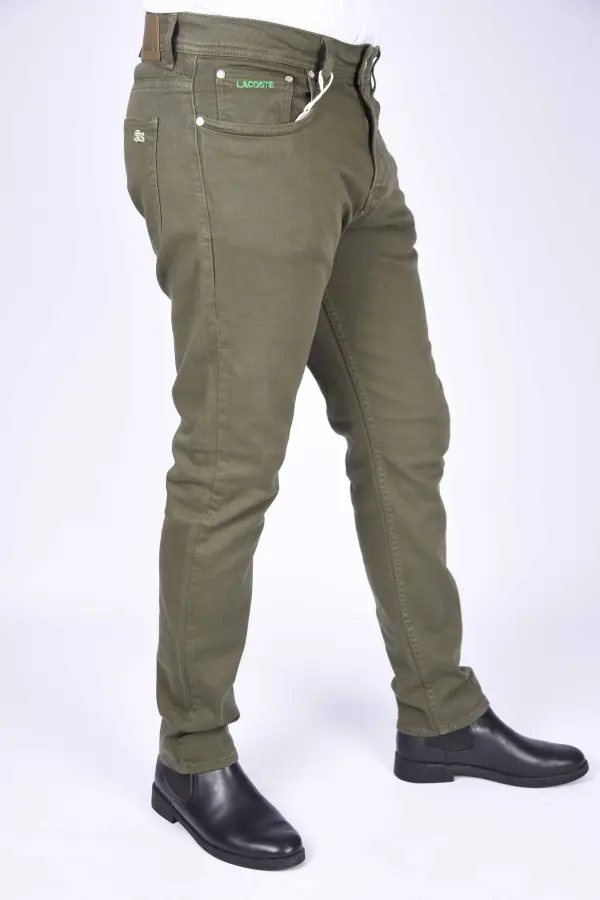 Jean Lacoste Coupe Normale REF-X1L104 (Vert Olive )