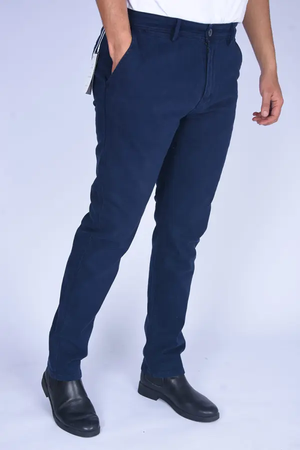 Pantalon Boss en toile piqué Ref-BPX881 ( Bleu )