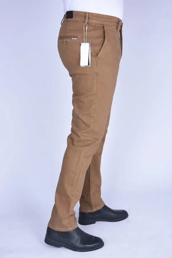 Pantalon Boss en toile piqué Ref-BPX881 ( Tabac )