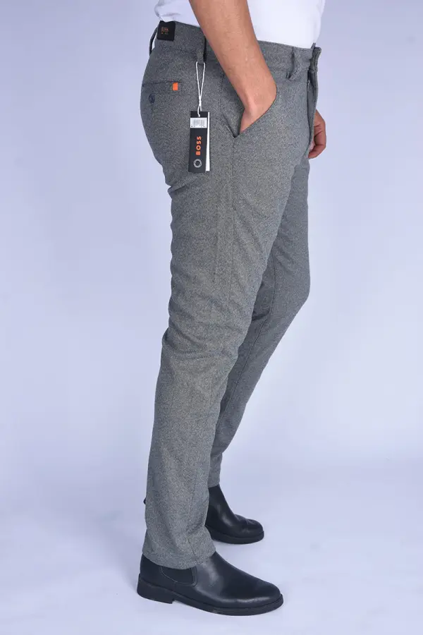 Pantalon BOSS  Slim FIT en coton, cachemire Light stretch Ref-BCX6001 ( Gris )