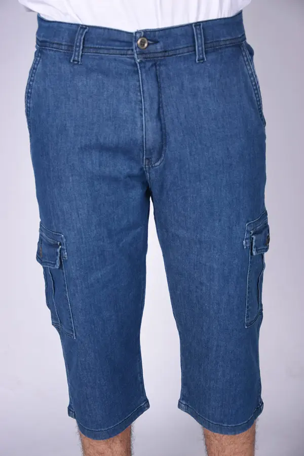 Pantacourt Massimo En Jeans Léger Ref-PA63280 ( Bleu )
