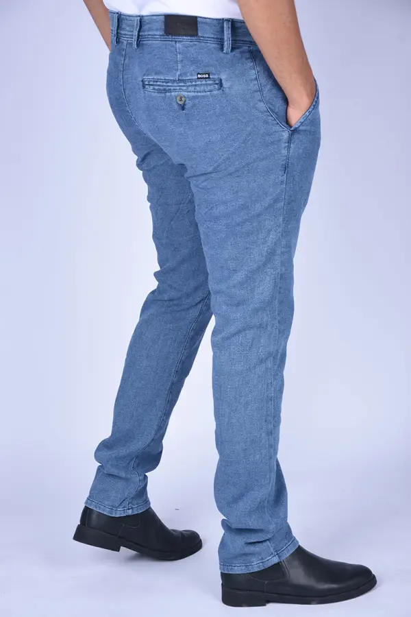 Pantalons Boss Classique en denim stretch confortable Ref-BC8817 ( Bleu Sky)