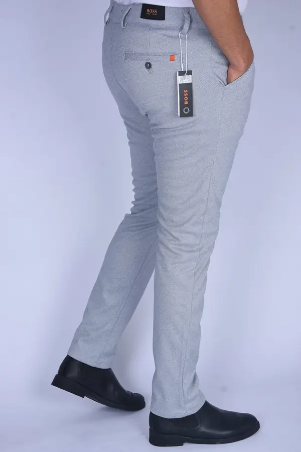 Pantalon BOSS  Slim FIT en coton, cachemire Light stretch Ref-BCX6001 ( Gris Clair )