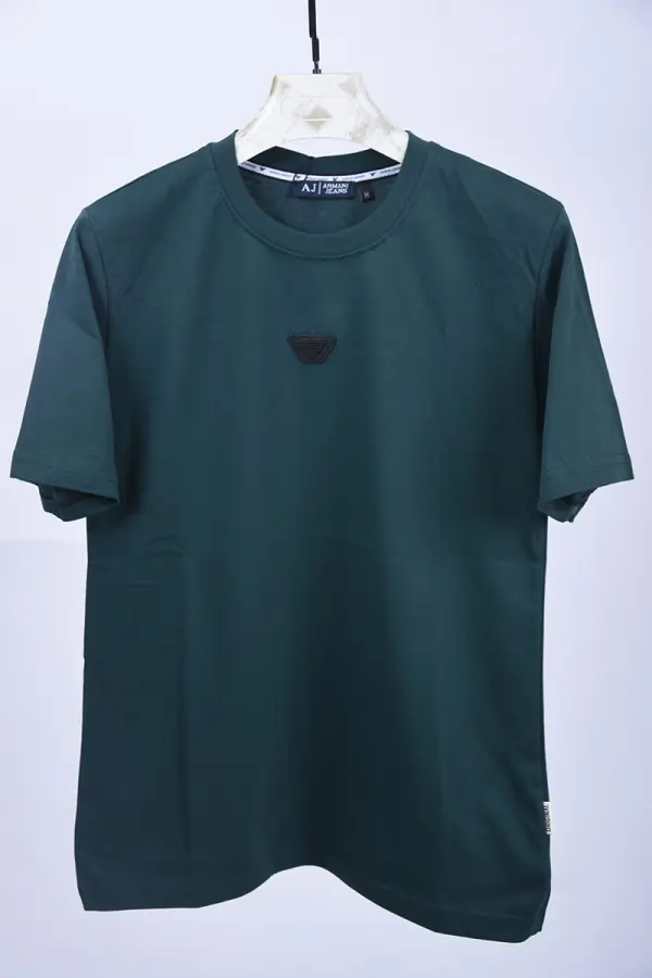 T-shirt Armani De Luxe en pur coton Ref-AR5621V ( Vert Royale )