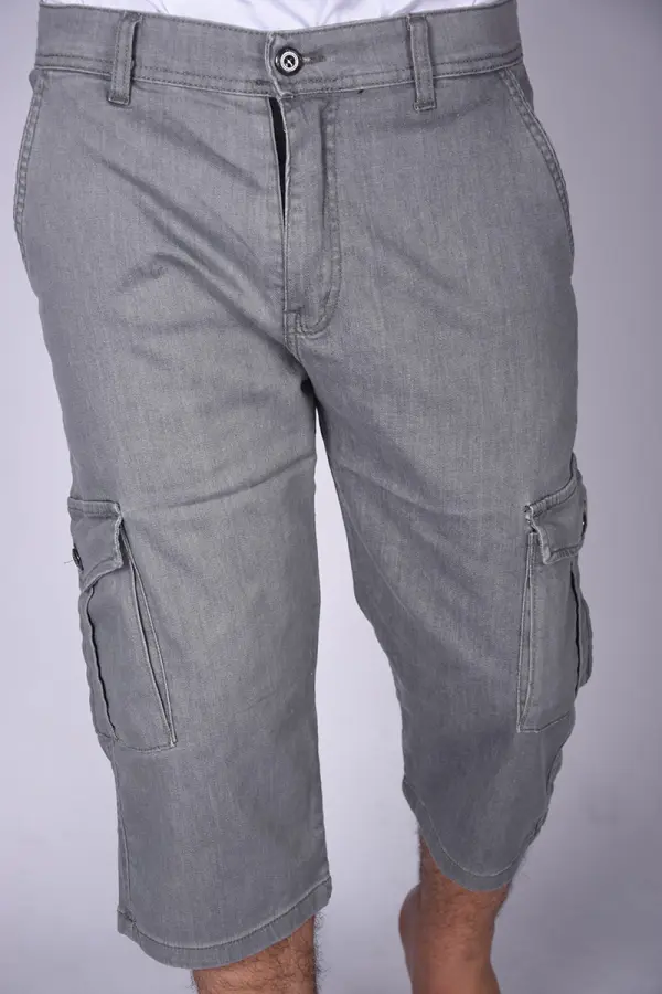 Pantacourt Massimo En Jeans Léger Ref-PA63280 ( Gris )